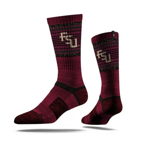 NCAA University Florida State Seminoles FSU Premium Strideline Crew Socks Cover