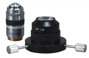 OMAX Advanced Oil Darkfield Condensatore - 100X obiettivo iride piano per microscopi - Foto 1 di 3