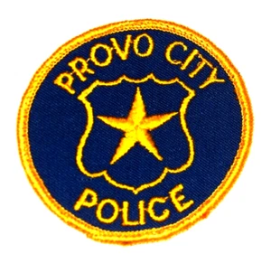 PROVO CITY – POLICE - UTAH UT Sheriff Police Patch VINTAGE OLD MESH USED 3” - Picture 1 of 2