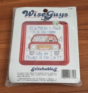Wise Guys Kreuzstich-Set VERSIEGELT NEU 1988 If A Mother's Place Is In The Home - Bild 1 von 2