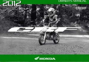 Manual del propietario Honda CRF50F/CRF50 2012 genuino OEM - Imagen 1 de 2