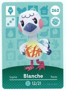 Blanche #262  - Amiibo Card - Animal Crossing Series 1 - Authentic Nintendo - Bild 1 von 2