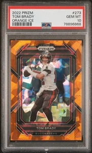 Tom Brady 2022 Panini Prizm Orange Ice Prizm PSA 10 GEM MINT HOF GOAT - Bild 1 von 2