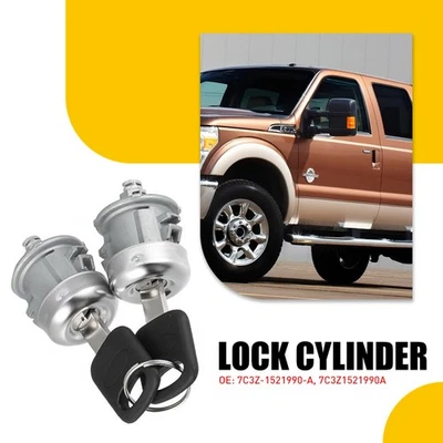 Cerradura de puerta cilindros y llaves para Ford F-250 F-350 F-450 F-550 Super Duty 1999-2016 Foto 1 de 4