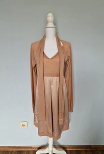 Vestido de manga corta TWIN SET By SIMONA BARBIERI lana y cachemir beige talla L - Imagen 1 de 9