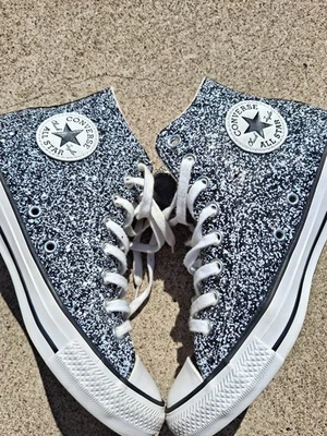 Zapatos Converse All Star Chuck Taylor Hi-Top Galaxy Dust Glitter talla 9 de Estados Unidos para mujer Foto 1 de 4