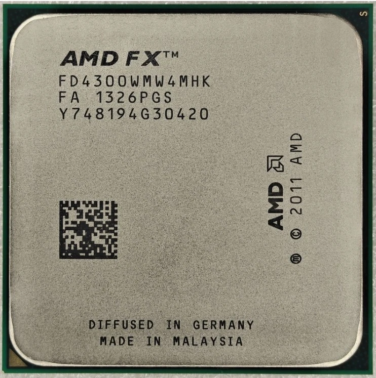AMD FX-4300 Socket AM3+ CPU Processor 3.8GHz Quad Core 4MB 95W - Image 1 of 2