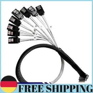 Câble adaptateur Slim Line SAS4.0 SFF-8654 8i vers SATA 8 ports 12Gbps 50 cm - Photo 1/5