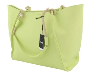 O BAG California Damen Tasche OS hellgrün Verschluss Doppelgriffe Trapez Shopper - Bild 1 von 17