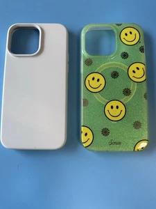 2 Stück Sonix & Gomez Apple iPhone 14 Pro Max Case MagSafe - Happy Face & Weiß - Bild 1 von 6