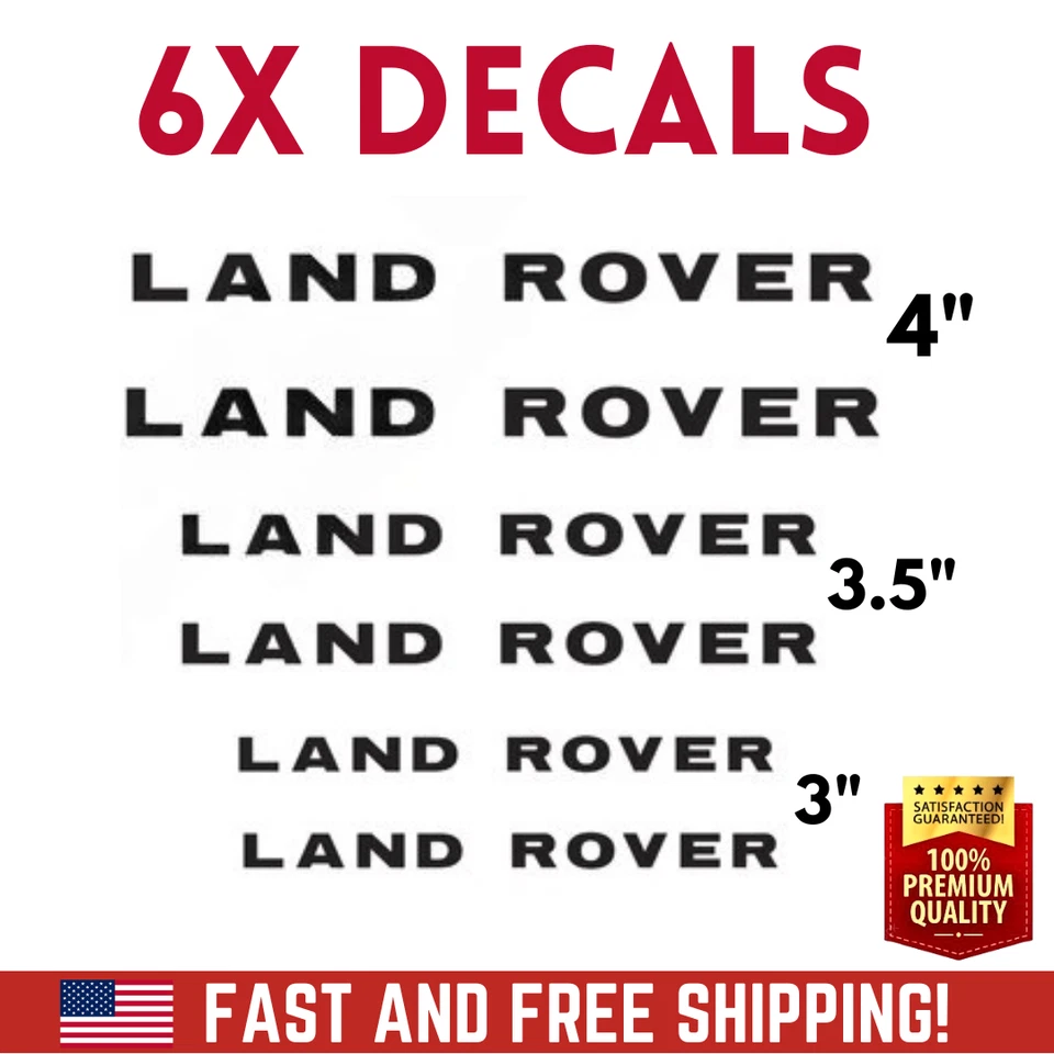 6 calcomanías adhesivas para pinzas de freno Brembo Land Rover (diferente estilo) Foto 1 de 4