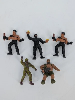 Lote de 5 figuras Mattel GUTS Ninja Jungle Fighter Aikido acción militar PVC 1986 Foto 1 de 4