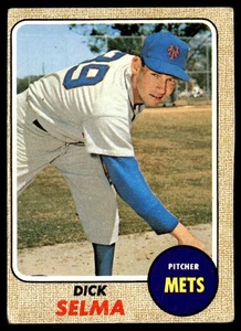 Topps Dick Selma 1968 en muy buen estado+ Mets de Nueva York #556 - Imagen 1 de 2