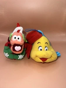 McDonald’s 1989 Little Mermaid plush ornaments - Sebastian & Flounder - Picture 1 of 9