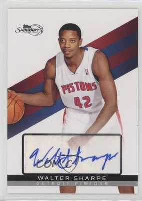 2008-09 Topps Signature Auto /350 Walter Sharpe #TSA-WS Rookie Auto RC - Image 1 of 2