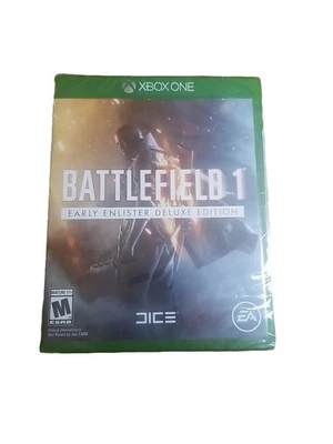 BATTLEFIELD 1 EARLY ENLISTER DELUXE EDITION XBOX ONE FACTORY SEALED - Image 1 of 2