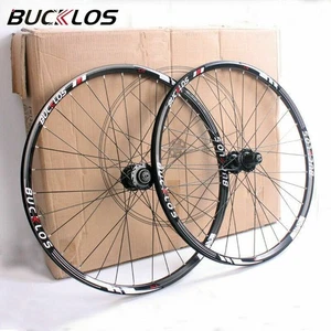 BUCKLOS Quick Release Wheelset MTB 26/27.5/29" Bike Wheels Disc Brake - Picture 1 of 4
