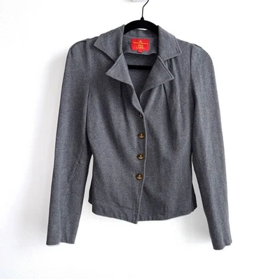 Куртка блейзер Vivienne Westwood Red Label серая размер маленький серая на пуговицах - Изображение 1 из 4