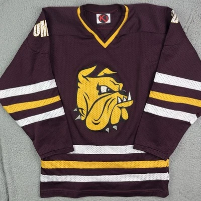 Camiseta deportiva vintage de hockey de los Duluth Bulldogs de la Universidad de Minnesota K1 talla M Foto 1 de 4