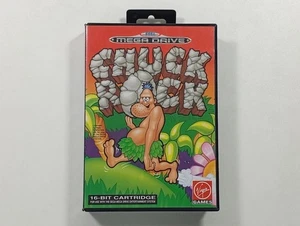 CHUCK ROCK SEGA MEGADRIVE (MD) PAL-EURO (COMPLETE - GOOD CONDITION) - Picture 1 of 6