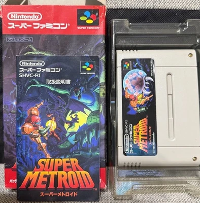  Super Metroid W/box Instruction Super Famicom SFC Cartridge Tested - Image 1 of 4