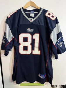 Randy Moss New England Patriots NFL 2007 Navy Throwback Jersey Size 54 - Picture 1 of 6