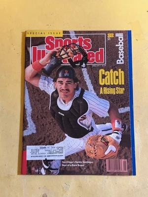 Benito Santiago San Diego Padres Baseball Sports Illustrated April 1989 Special - Image 1 of 3