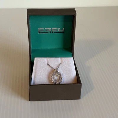 Collar de diamantes Effy de plata de ley de 1/10 quilates comprado en Belk 925 nuevo con etiquetas Foto 1 de 4