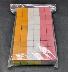 Cubo de madera de 15 mm piezas de juego (colores surtidos, 120 piezas) cubos - Imagen 1 de 2