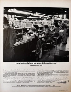 Anuncio impreso Muzak Industrial Systems de 1965 - Programación científica - Imagen 1 de 1