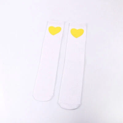 Bebé Niño Niña Negro Blanco Corazón Estrella Calcetines Sobre Rodilla Calentador de Piernas Medias Altas  Foto 1 de 4