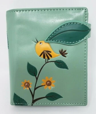 NEW Shag Wear Small Bi-Fold Women's Wallet called YELLOW BIRD Foto 1 de 4