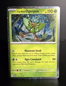 Pokémon TCG - TEAL MASK OGERPON #024 Cosmos Holo - Twilight Masquerade 2024 NM+ - Bild 1 von 1