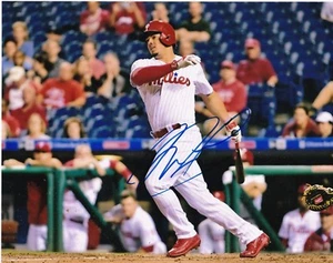 JORGE ALFARO PHILADELPHIA PHILLIES ACTION SIGNED 8x10 - Picture 1 of 1