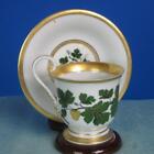 Meissen Crossed Swords China - 1st Quality - Early Grape Leaf Footed Cup Saucer