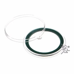 Air-Tite 39mm Green Velour Ring Coin Capsule Holders with Loop Holders, 10 Pack - Picture 1 of 1
