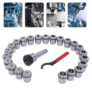 23tlg ER40 Spannzangensatz MK4 Spannzangenset mit M16 Spannzangenfutter ? 4-26mm - Bild 1 von 12