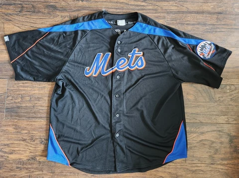 RARE Majestic New York Mets David Wright Vintage Men's Jersey 2XL Cover