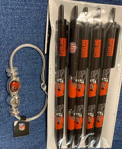 Collectible NFL Football Cleveland Browns Christmas Stocking Stuffer 7" Bracelet Cover