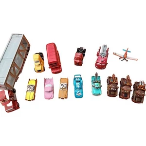 LOT OF 14 ASSORTED DISNEY PIXAR CARS - TOW MATER/IMPALAS/ + Mix Lot - Picture 1 of 5