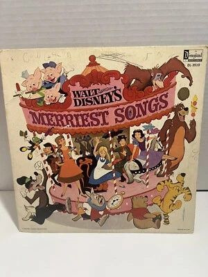 Walt Disney's Merriest Songs Disneyland Record - 1968 Disney vinyl LP -BURL IVES - Image 1 of 4