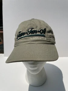 Vintage Tan-Tar-A Marriotts Ball Hat Cap Beige w Green Lettering New Era USA - Picture 1 of 12