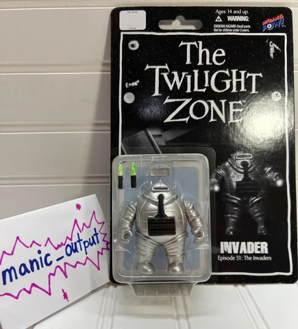 THE TWILIGHT  ZONE *THE INVADER* Ep. 51 Bif Bang Pow! 3.75" Action Figure - HTF Cover