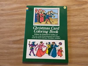 VTG 1972 Christmas Card Coloring Book 16 Personalized Cards & Envelope NEW - Picture 1 of 7