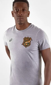 Asics Springboks Men's Heritage Tee sizes uk small and 3xl bnwt - Picture 1 of 4