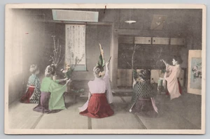 Tokyo Japan Flower Arrangement Class St. Margaret's Missionary School Postcard - Picture 1 of 4