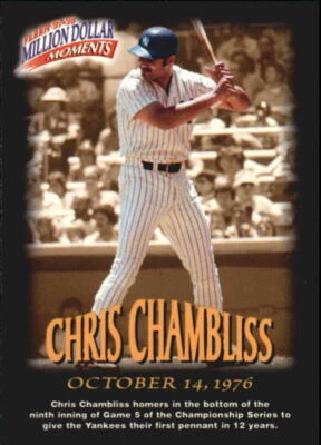 1997-98 Fleer Million Dollar Moments #37 Chris Chambliss - NM-MT - Image 1 of 2