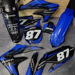 Plastics + Graphics Yamaha YZ450F 2018-2022 YZ250F 2019-2023 Race number + Name - Picture 1 of 12