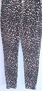 J. Crew Womens Size 27  Corduroy 10" Toothpick Leopard Print Pants - Picture 1 of 13