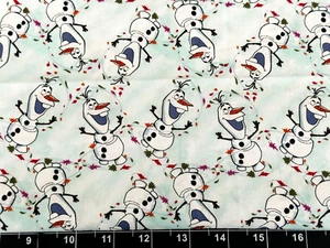 Tina Scrap 9"x14" Disney Frozen II 2 Silhouette Elsa Anna Olaf Cotton Fabric - Picture 1 of 2